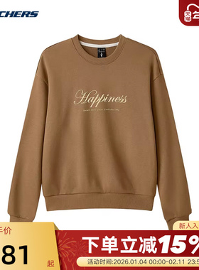 Skechers斯凯奇冬女上衣圆领卫衣针织套头衫 L424W030/013J