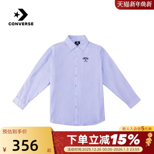 新品 MCJ402 宽松条纹时尚 男上衣 UFC 叠穿衬衫 Converse匡威26春季