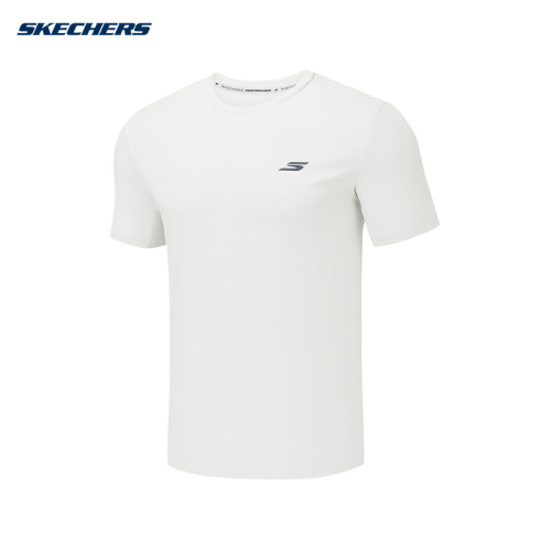 Skechers斯凯奇2026夏季男运动速干短袖T恤透气针织衫 P326M034