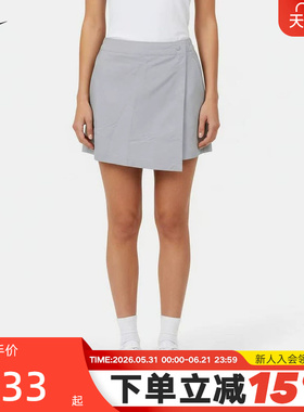 NIKE耐克女短裙夏季运动短裤防走光A字半身裙灰色裙裤IR1649-043