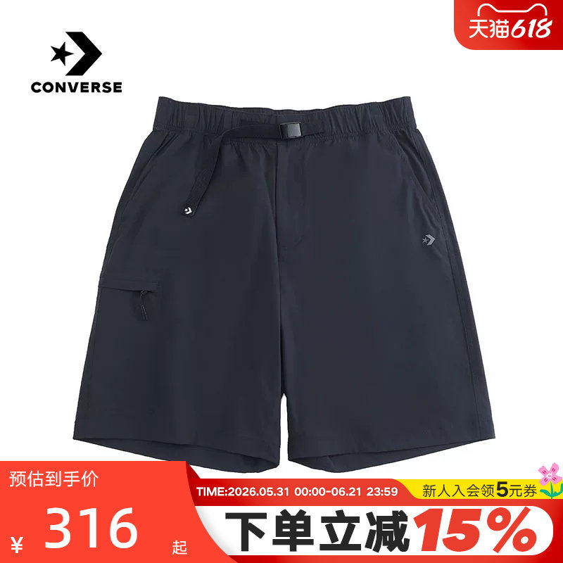 Converse匡威新品2026夏男梭织短裤舒适休闲运动裤 MCJ760-GHM