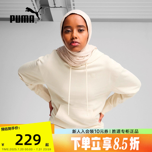 新女子宽松休闲舒适运动连帽针织卫衣688951 PUMA彪马2025春季