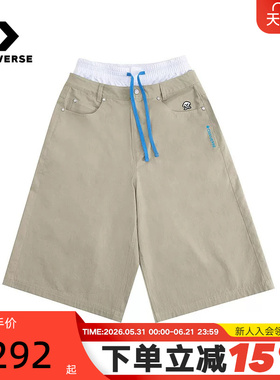 Converse匡威新品2026夏女子梭织短裤舒适休闲运动裤  WCK174-J3W