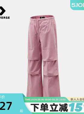 Converse匡威女款运动休闲长裤百搭潮流直筒裤工装裤 WCJ686-PCG
