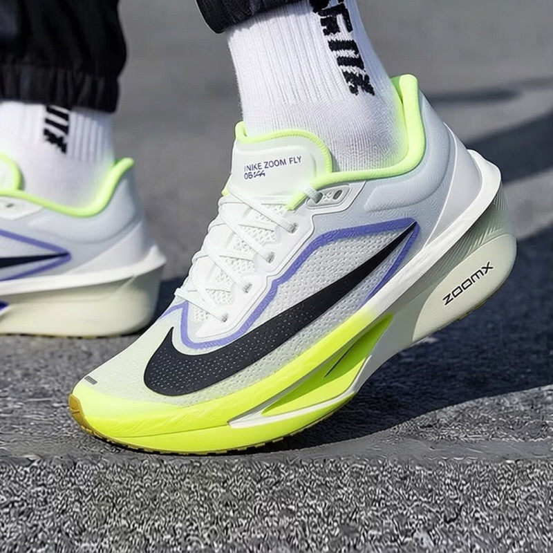 Nike耐克男鞋绿色ZOOM FLY 6马拉松碳板回弹竞速跑步鞋FN8454-300
