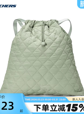 Skechers斯凯奇男女包休闲背包百搭时尚抽绳设计 L424U081/027B