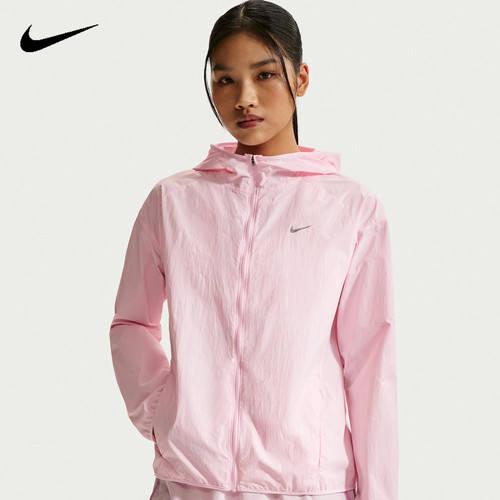 NIKE耐克女子外套夏季皮肤衣轻薄速干透气连帽梭织夹克IH7974-663 - 封面