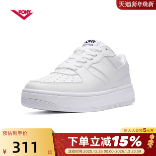 小白鞋 休闲板鞋 241U1LT03RW 空军一号运动鞋 PONY波尼男女同款