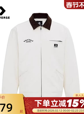 Converse匡威冬季保暖棉服男士巴恩风夹克翻领工装外套MCJ126-W2Y