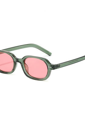 绿粉色墨镜2025新韩版防紫外线甜酷辣妹街拍太阳镜复古蹦迪嘻哈潮