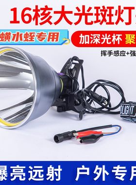 16核强光灯头超亮9核大光斑12V