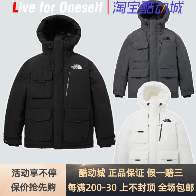 北面工装大口袋男女鹅绒羽绒服