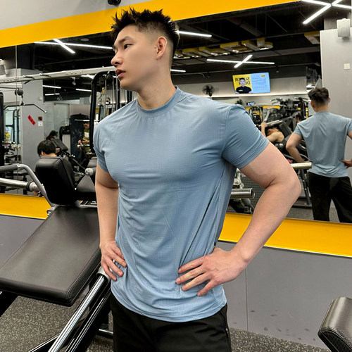 潮牌冰感速干运动短袖男T恤