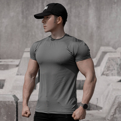 夏季速干运动弹力健身短袖T恤