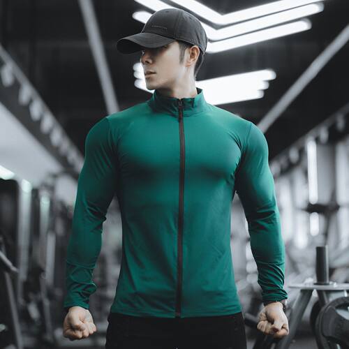 春秋新款男士立领拉链运动外套