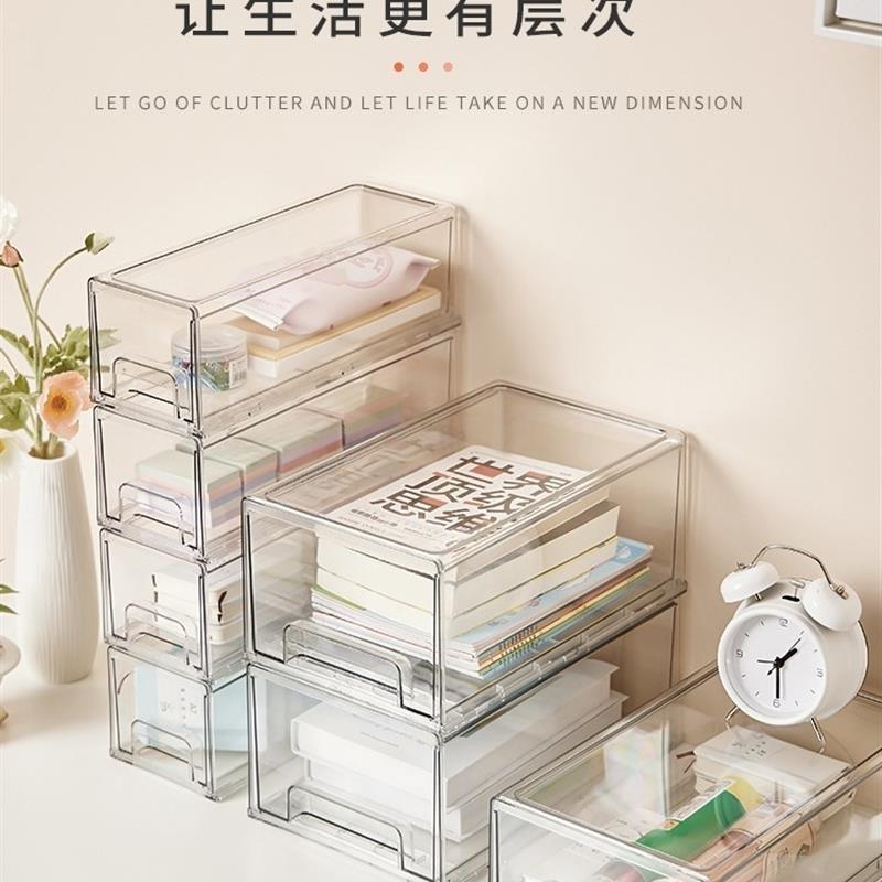 drawer type desktop storage box student dormitory stationery