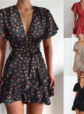 summer dresses dress women plus size 2021 ladies sexy red w