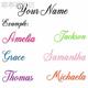 Car name vinyl Door wall Personalized Window decal sticker