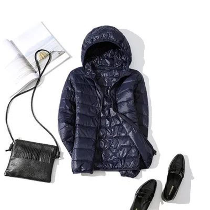 90% Ultra-light Plus Size Thin Down Jacket Women 2023 Autumn