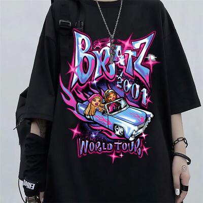 Bratz T Shirts Women Oversized T-shirt Aesthetic Harajuku Y2