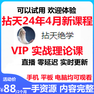 拈天绝学2024年4月新课程VIP实战理论课占天 视频课程 消息