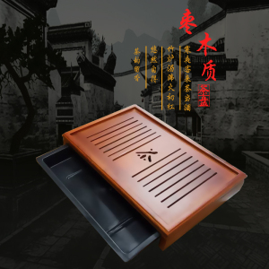 厂实木家用简约自动小型茶具储水茶盘功夫茶具茶台茶托盘