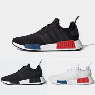 NMD R1男鞋东京经典爆米花轻便网面鞋女三叶透气减震运动跑步鞋