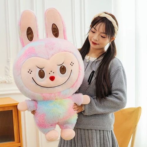 拉布毛绒公仔玩偶抱枕labu布娃娃bu女孩玩具睡觉抱睡女生生日礼物