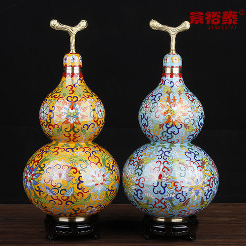 景裕泰铜胎中式客厅手工艺品