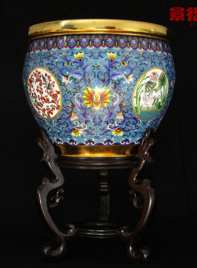 20寸景泰蓝招财转运铜胎珐琅