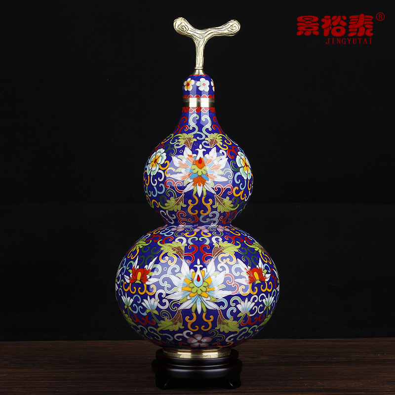 景裕泰铜胎祝福中式手工艺品