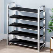 不锈钢鞋 柜出租屋用入户门小窄 架子简易家用门口多层简易置物架鞋