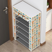 架子简易出租屋带门鞋 鞋 架多层家用门口外楼道入户门鞋 柜防尘阳台