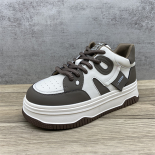 商场断码处理真皮黑白熊猫鞋女鞋休闲百搭厚底板鞋小白鞋丑萌单鞋