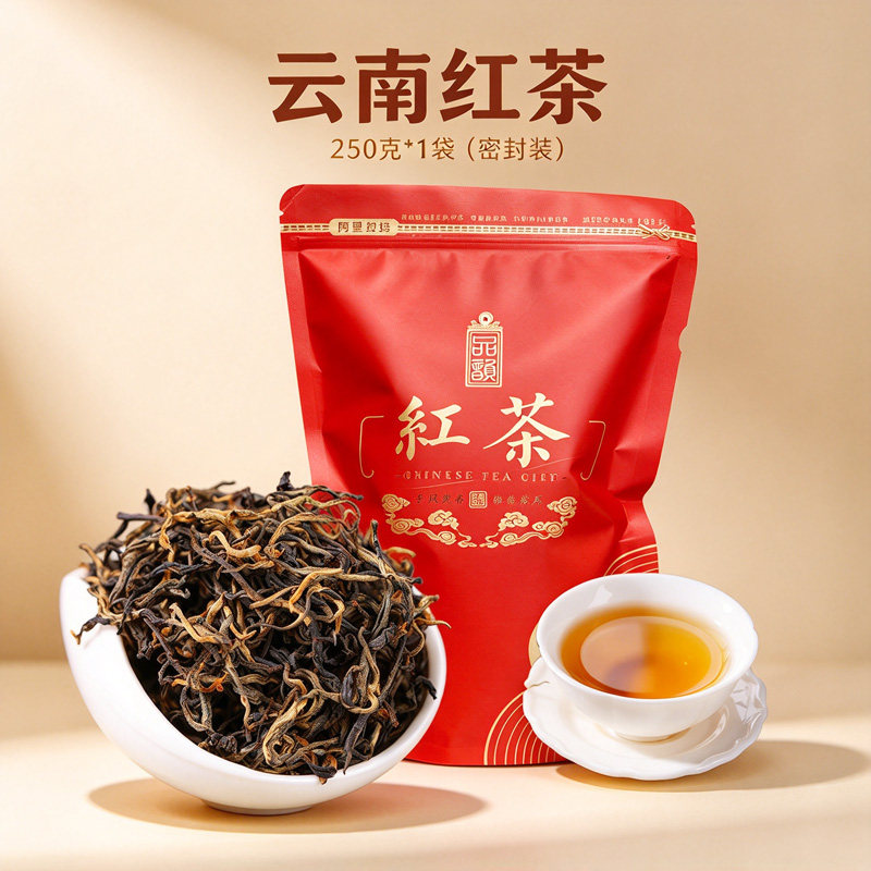 云南红茶凤庆高山古树红批发2026年春茶蜜香型滇红茶250克袋装