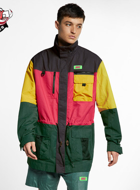 【酷动城】NIKE SPORTSWEAR 男运动休闲拼接夹克外套 CJ1459-082