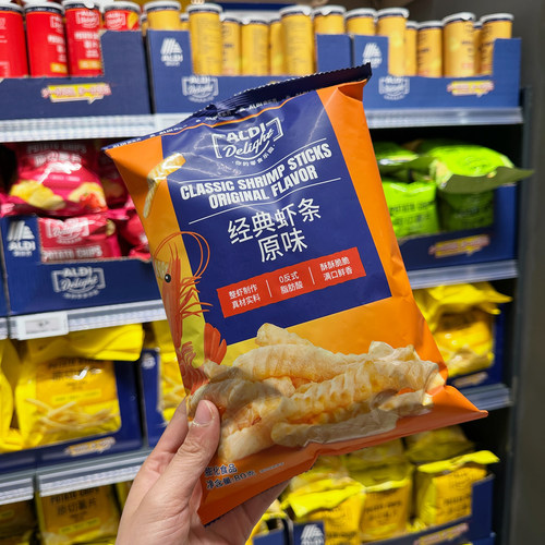 奥乐齐零食代购 ALDI Delight 经典虾条原味 80g 零食代购