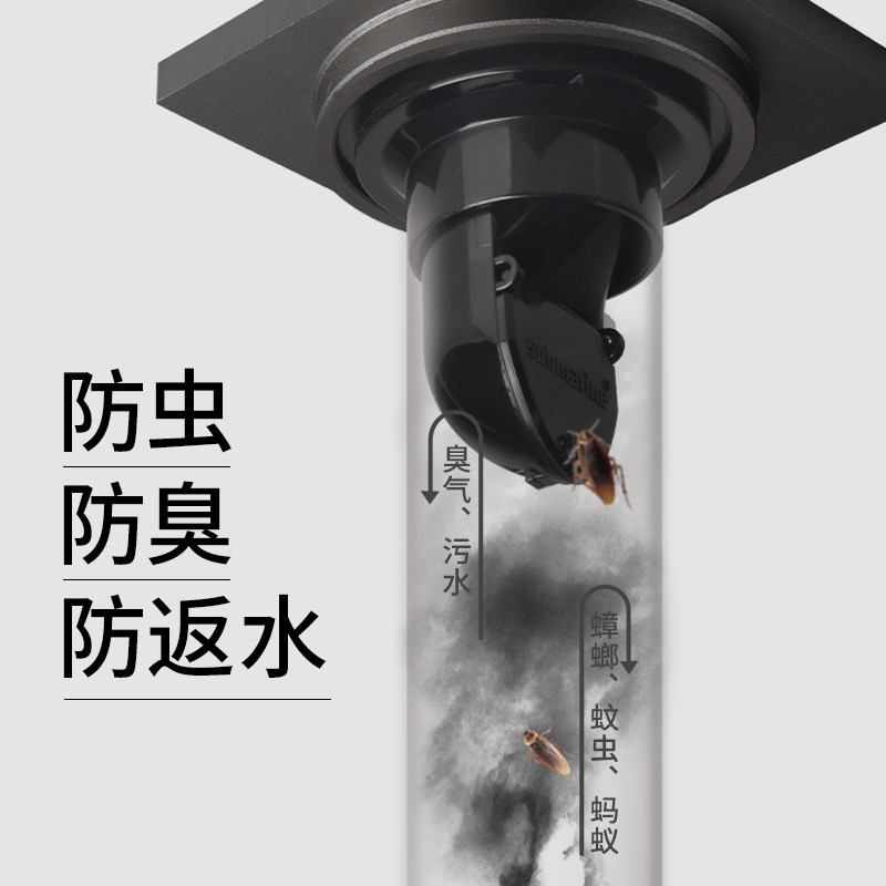 潜水艇防返水防溢水地漏防堵拦发防臭卫生间浴室洗衣机两用下水道