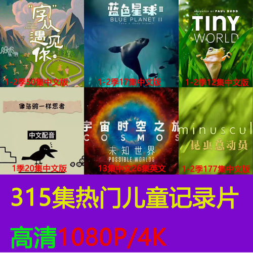 国语纪录片合集像乌鸦一样思考字从遇见你1-2季儿童启蒙纪录片