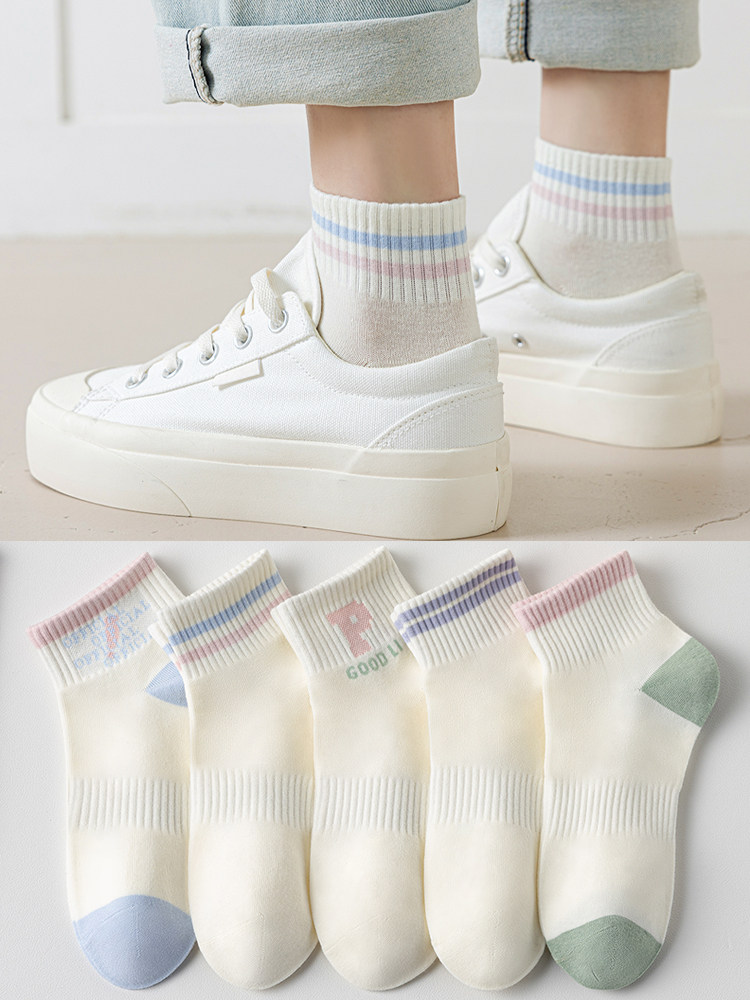 袜子女款短袜春夏薄款女士中筒日系可爱2026新款爆款运动春秋棉袜