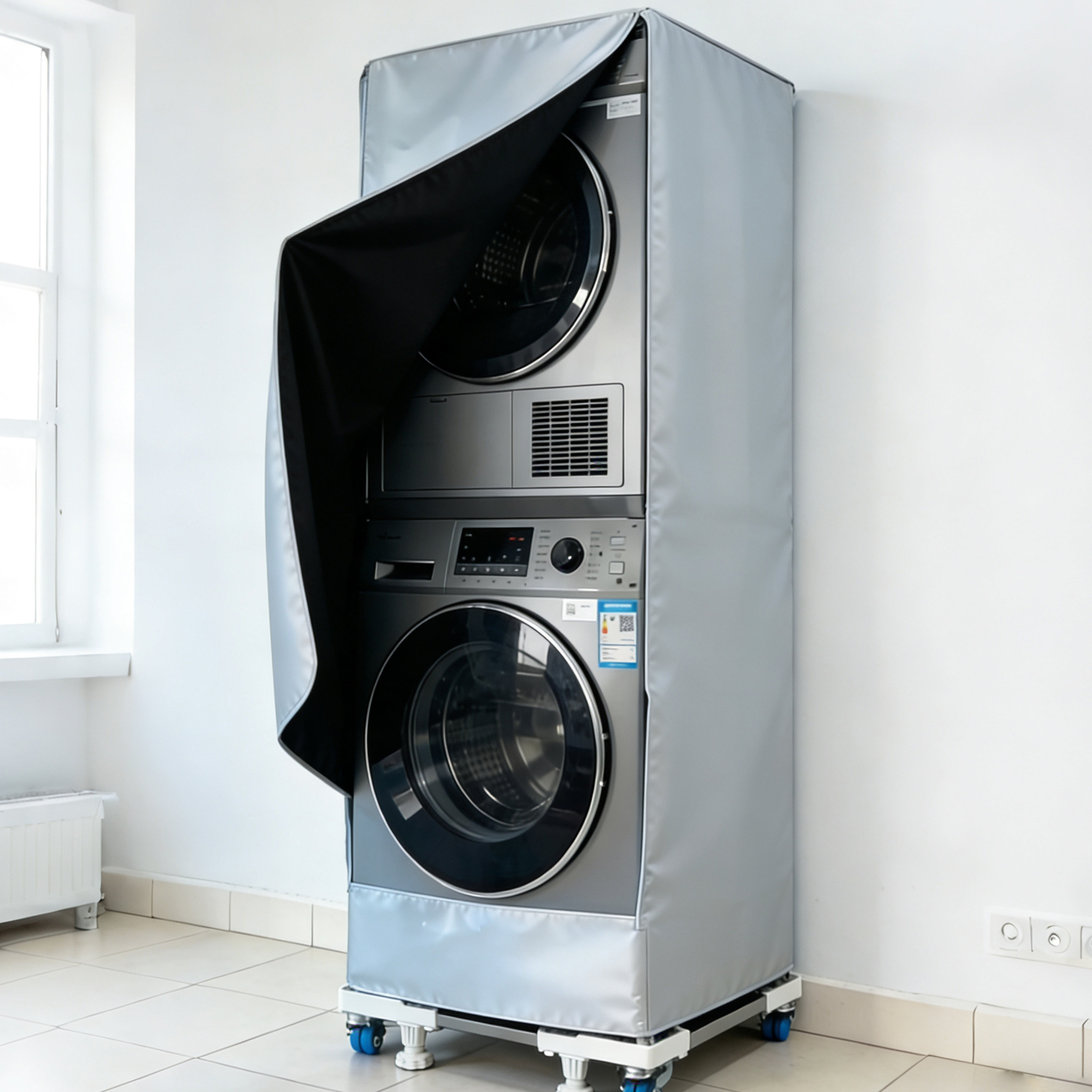 洗烘套装防水防晒罩 适配海尔云溪纤美叠黛和美晶彩等遮阳保护罩