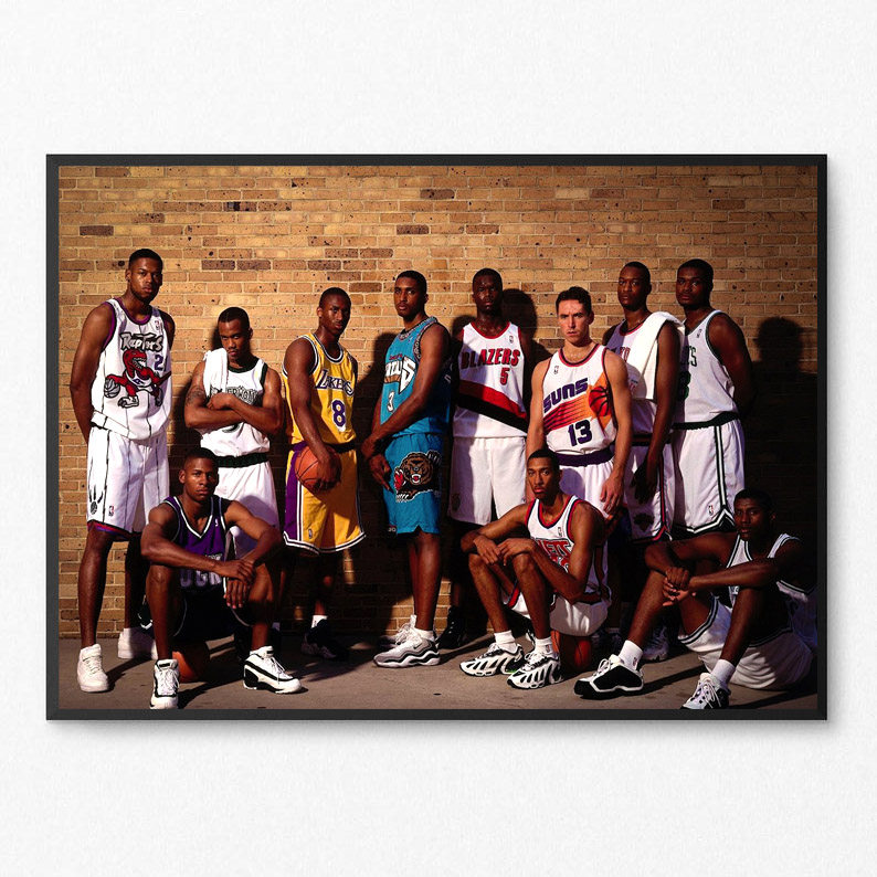 篮球装饰画有框挂画墙壁科比96黄金一代海报球迷现代简约男孩礼物