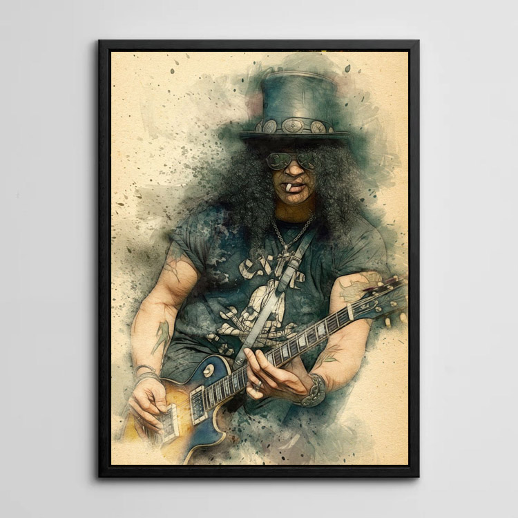 摇滚乐队金属海报装饰画