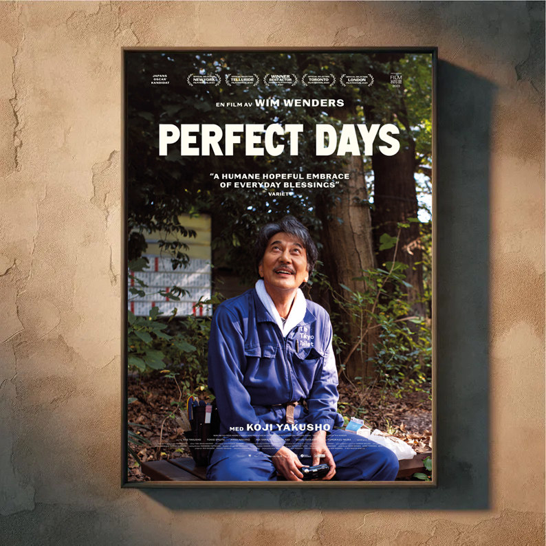 装饰画有框挂画Perfect Days电影海报《完美的日子》役所广司设计