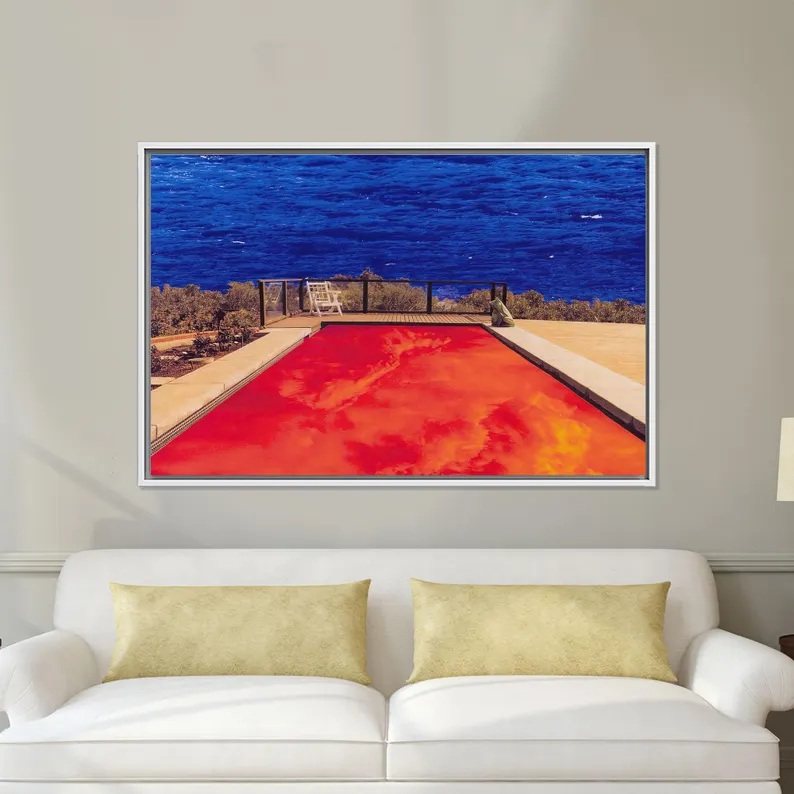 有框墙壁酒吧乐队摇滚风装饰画