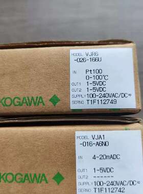 议价VJR6变送器RTD双输YOKOGAWAV VJR6-016-166U