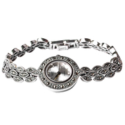 Seven precious tree 925 sterling silver watch Thai silver mosaic stone Thailand imported bracelet watches jewelry, jewelry
