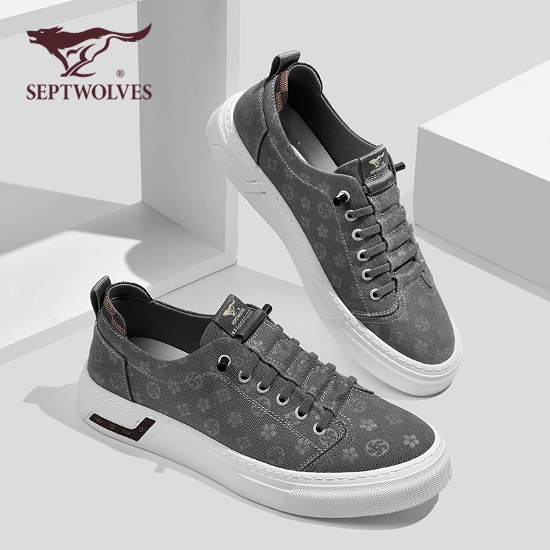 七匹狼网布2025新款男士时尚板鞋