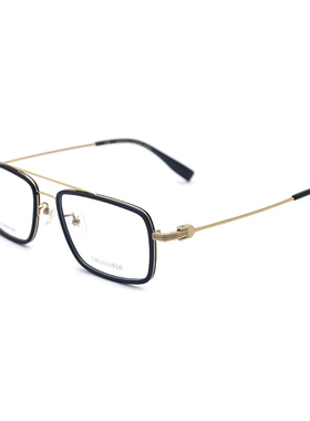 Trussardi杜鲁萨迪眼镜框 男女款时尚复古全框钛眼镜架VTR6004S