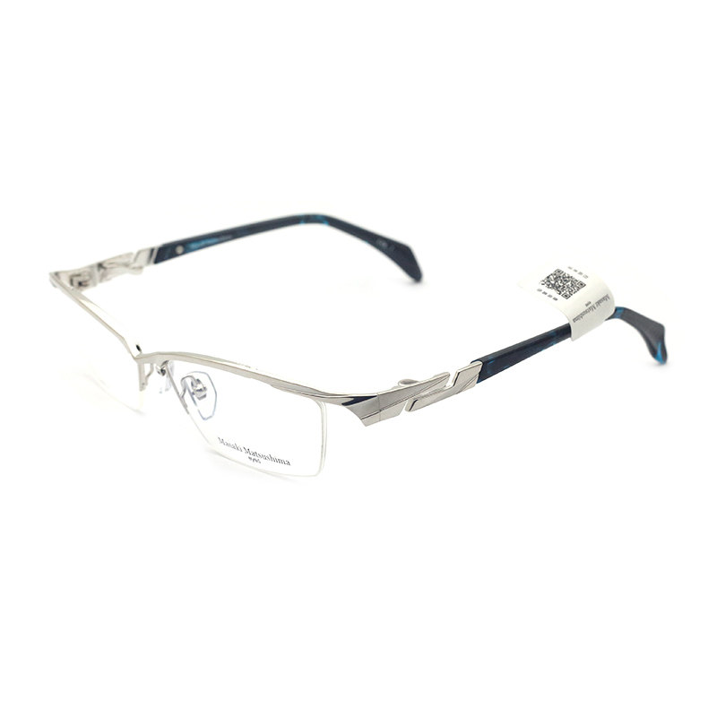 日本Masak松岛正树眼镜架半框纯钛商务眼镜框男近视眼镜架MF-1239
